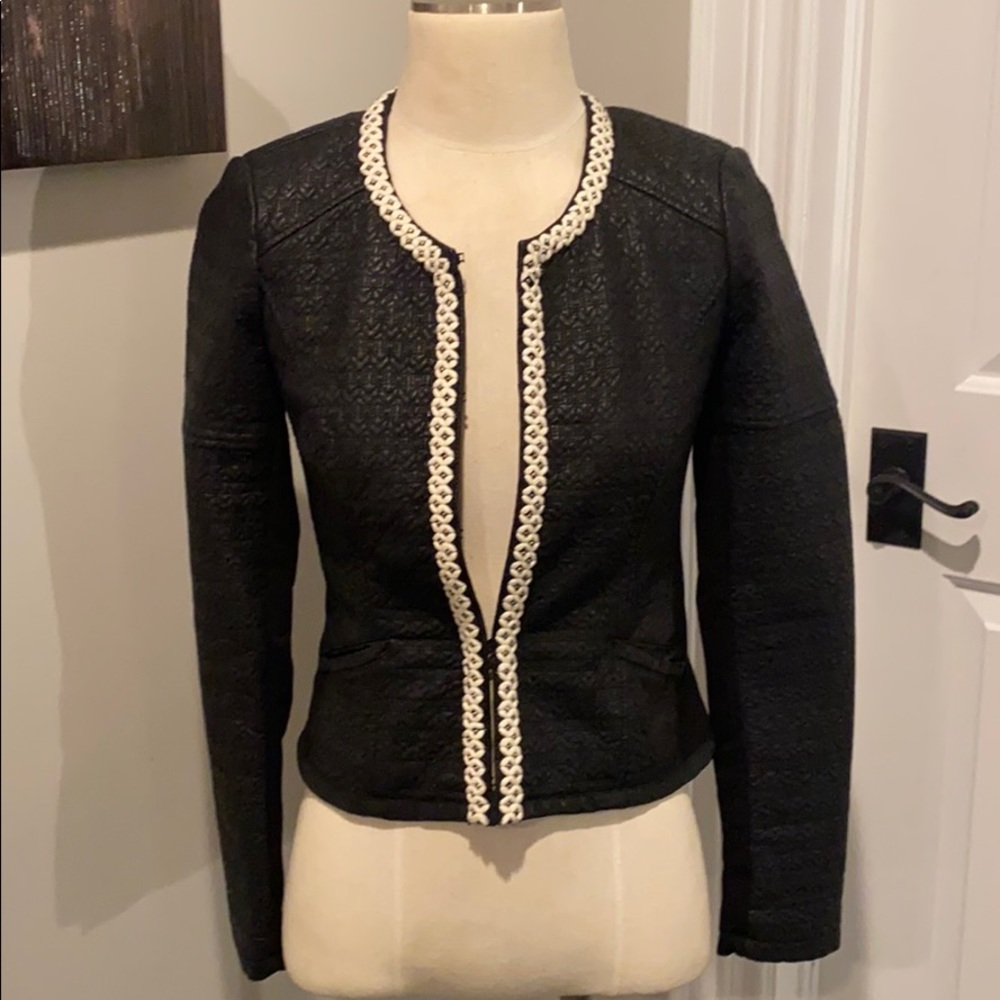 NWT Zara black vegan leather jacket Size Small